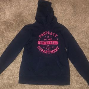 Navy volleyball hoodie